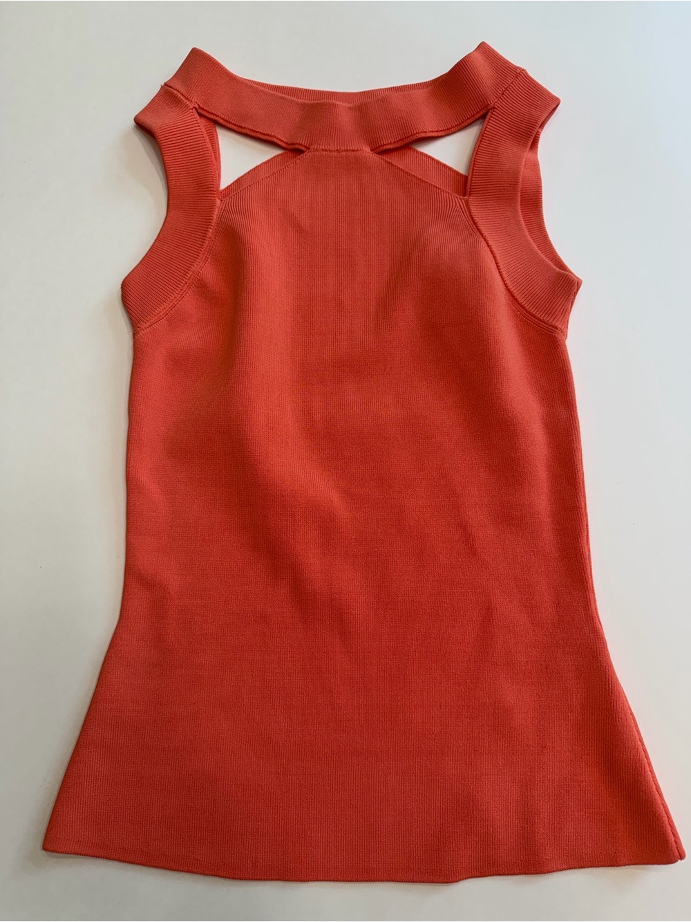Bailey 44 Coral Cutout Neck Sleeveless Knit Top XS